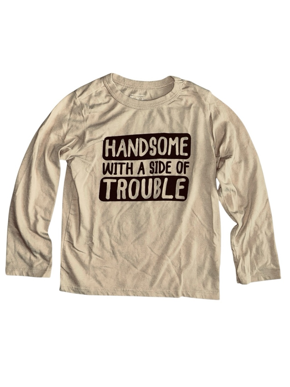 The Children's Place Long-Sleeve 'Handsome With A Side Of Trouble' Tee Size 4T